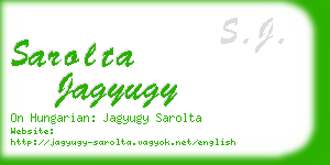 sarolta jagyugy business card
